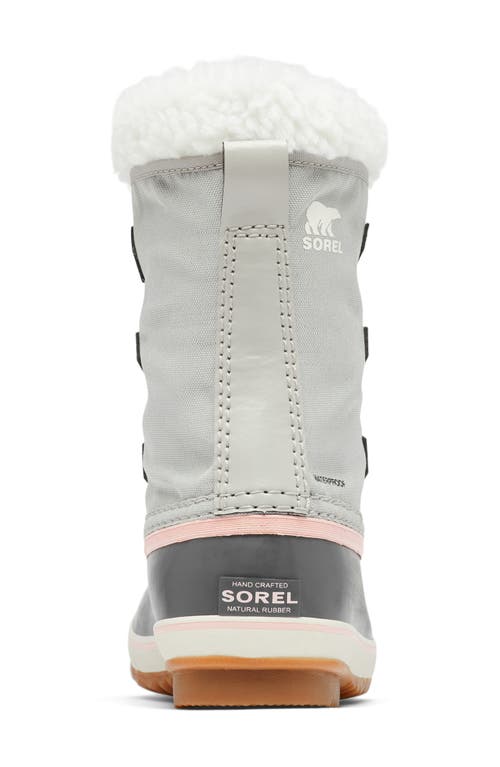 Sorel Kids' Yoot Pac Waterproof Snow Boot In Dove/gum 2