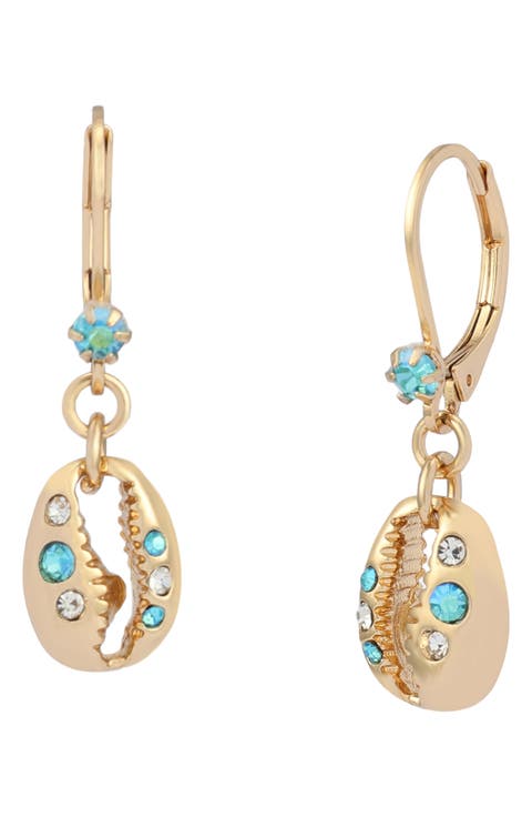 Shell Leverback Earrings