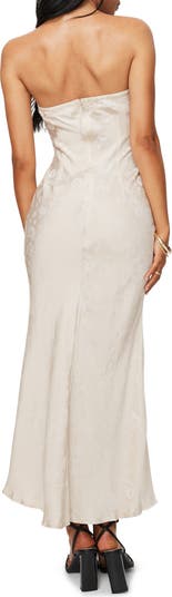 Salvin Strapless Jacquard Dress