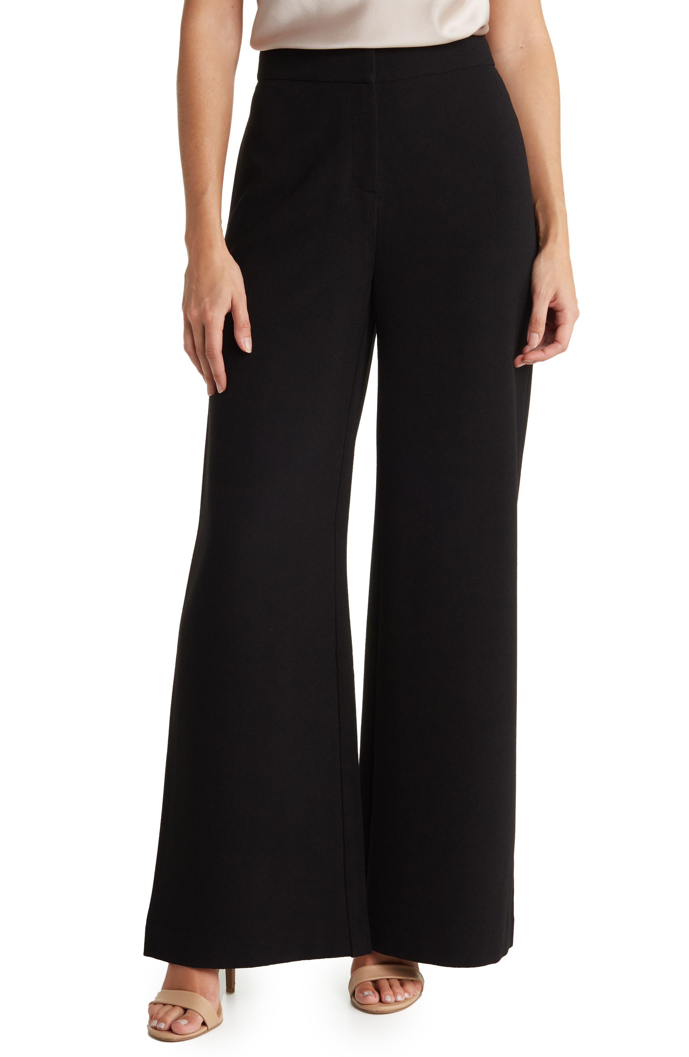 Nanette Lepore Wide Leg Crepe Pants