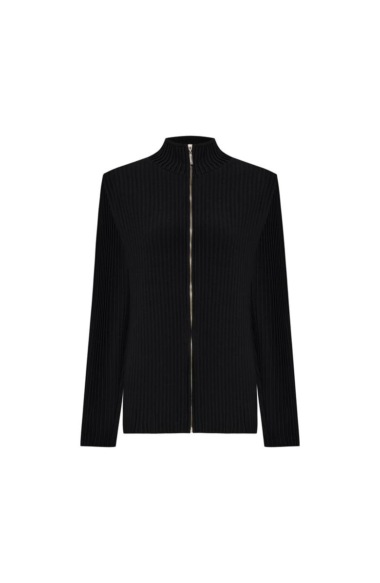 PCFG Knit Cardigan With Zip Detail, Main, color, Black