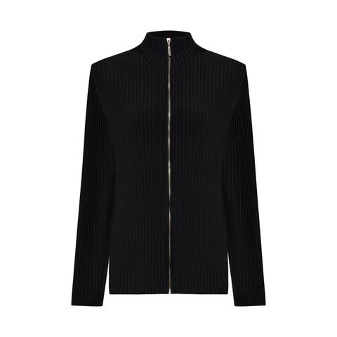 Knit Cardigan With Zip Detail