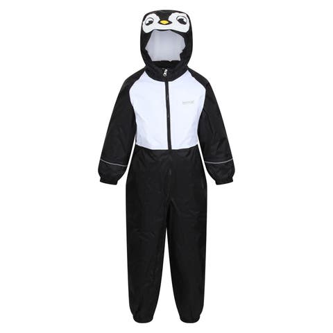 Childrens/kids Mudplay Iii Penguin Waterproof Puddle Suit
