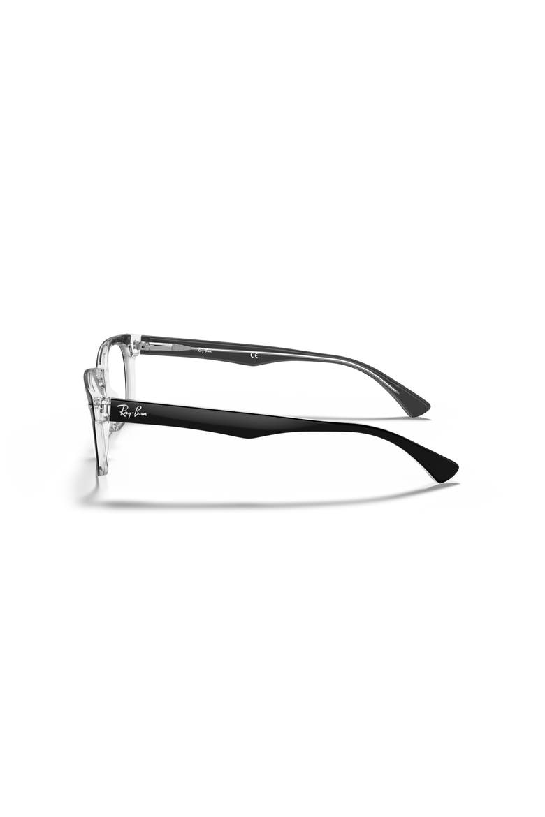 51mm Square Optical Glasses, Alternate, color, BLACK