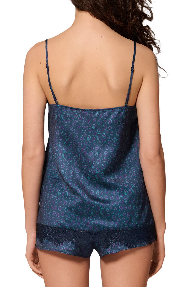 Satin Secrets Camisole, Alternate, color, FELINE BLUE