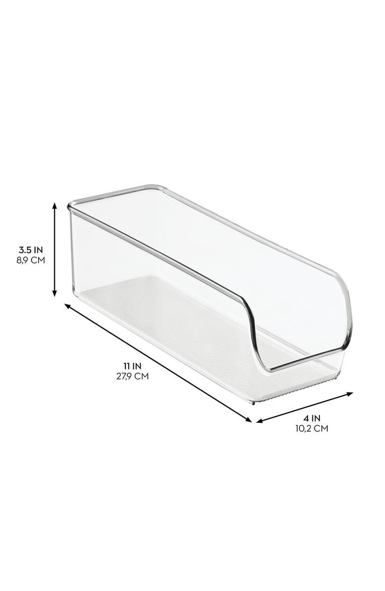 Linus Narrow Pantry Bin for Kitchen or Cabinet Storage - Set of 4 - Clear, Alternate, color, Clear