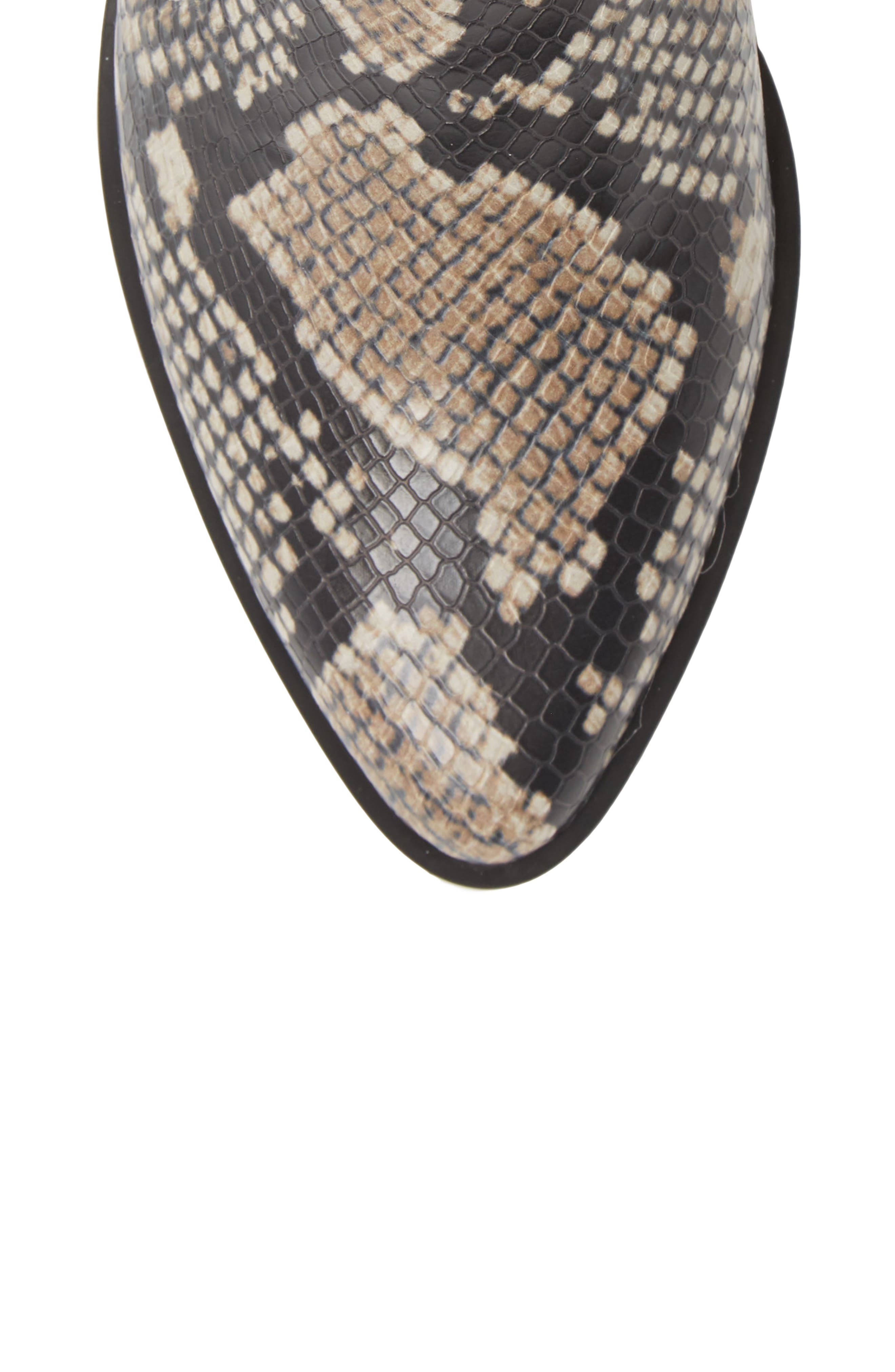 Fern Bootie, Alternate, color, NATURAL SNAKE FAUX LEATHER
