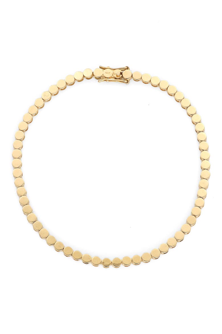 14K Gold Medallion Bracelet, Main, color, 14K YELLOW GOLD