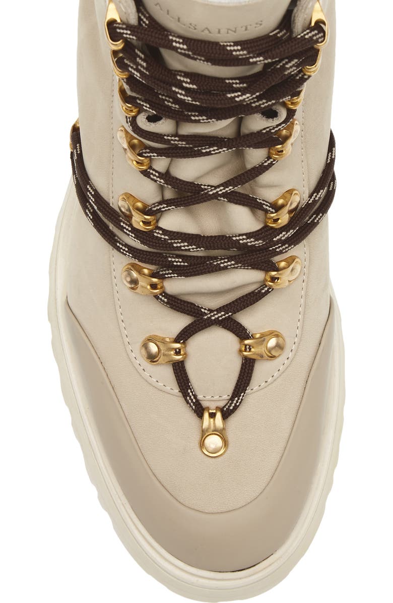 AllSaints Ker Lug Sole Boot, Alternate, color, Beige