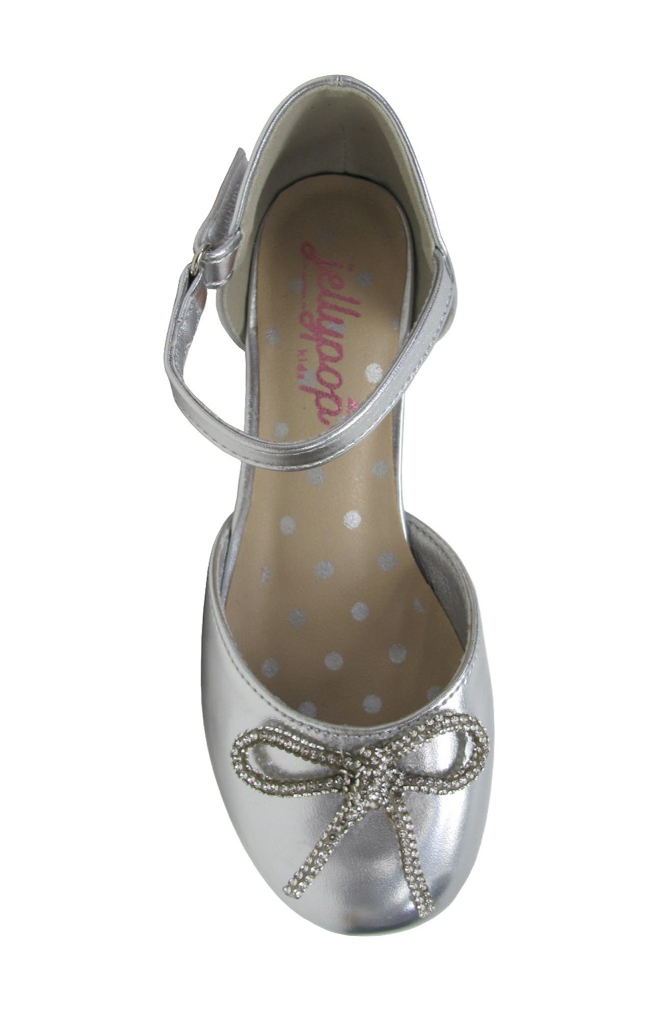 JELLYPOP Kids' Audrina Bow Pump, Alternate, color, Silver