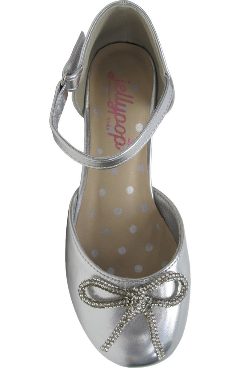 JELLYPOP Kids' Audrina Bow Pump, Alternate, color, Silver