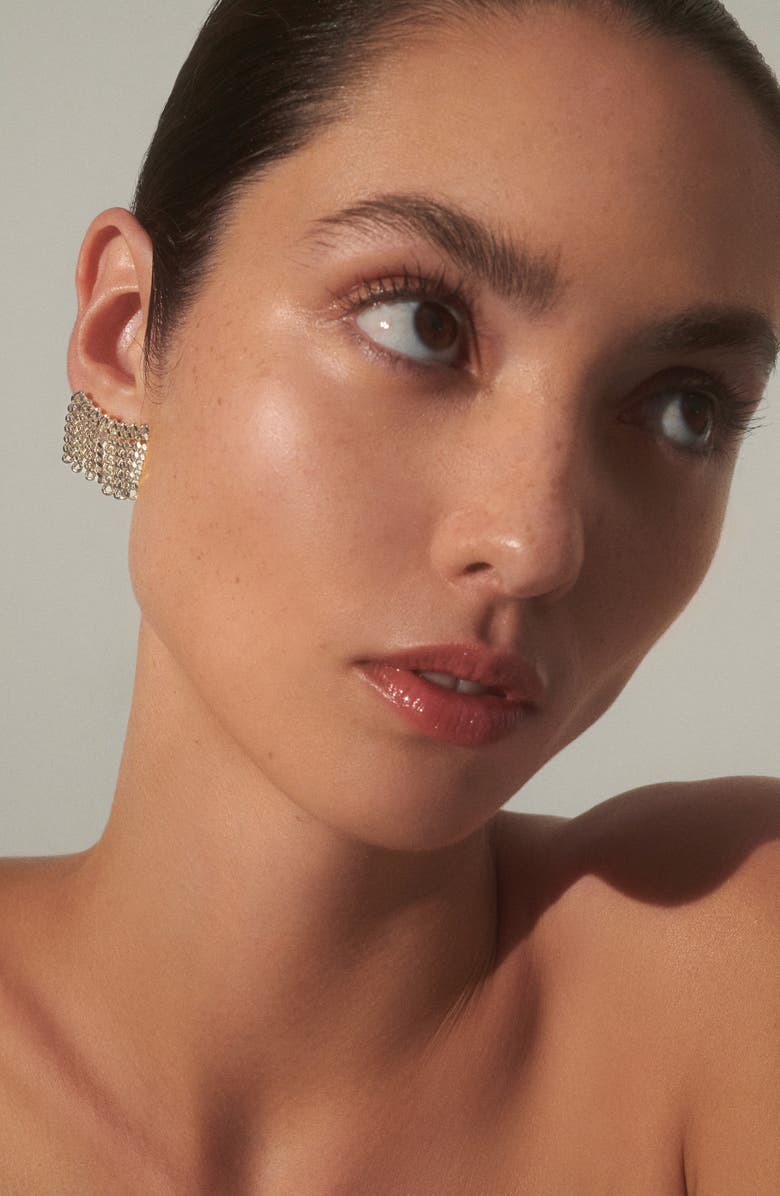 Lady Grey Fringe Earrings, Alternate, color, Silver