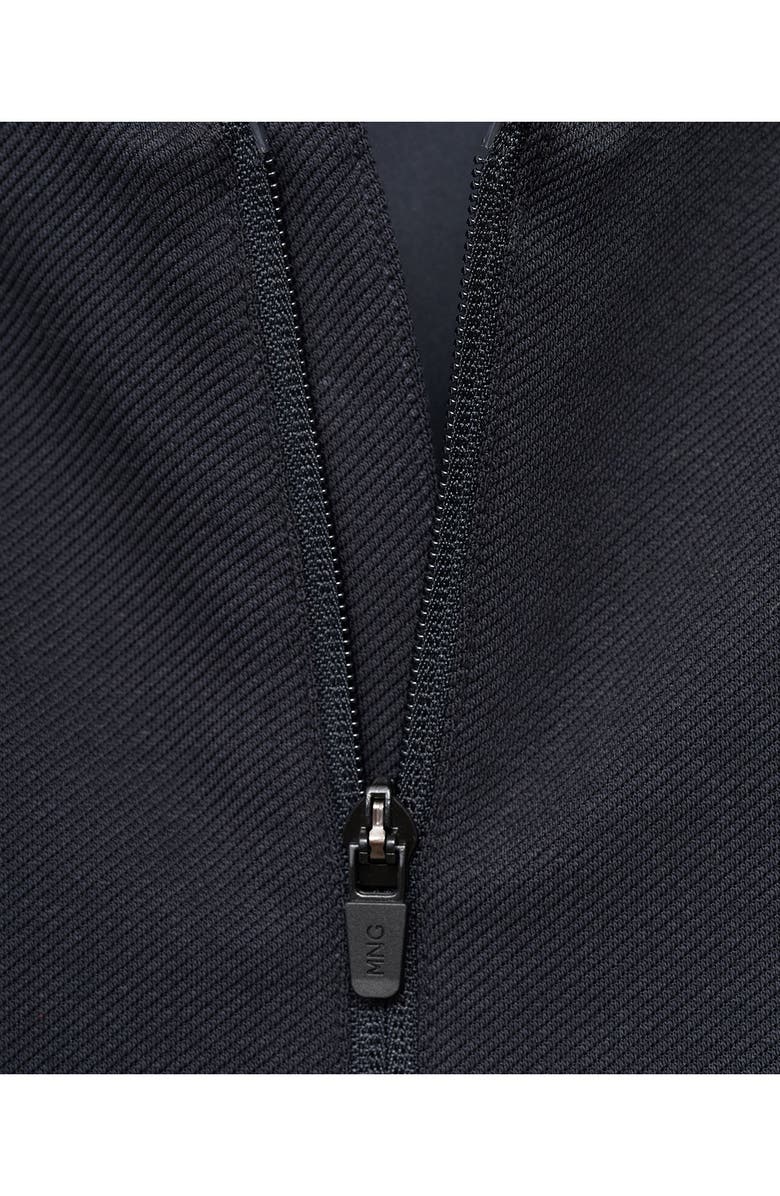 MANGO Thermoregulated Bomber Jacket, Alternate, color, Navy