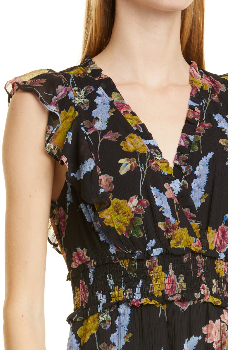 PAIGE Katharina Sleeveless Silk Chiffon Dress, Alternate, color,