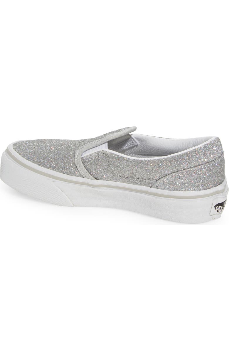 Vans Classic Slip-On Glitter Sneaker, Alternate, color,