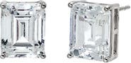 BY ADINA EDEN Moissanite Emerald Cut Stud Earring