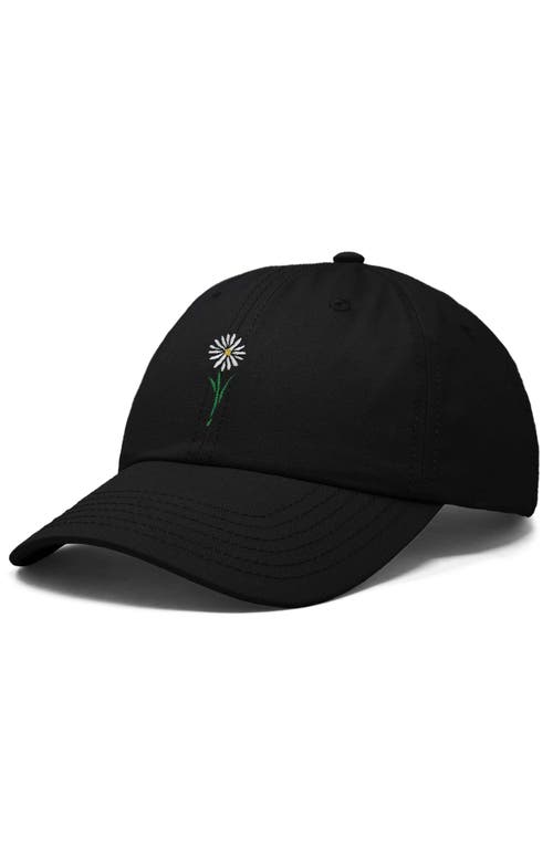 Dalix Daisy Embroidered Everyday Hat In Black