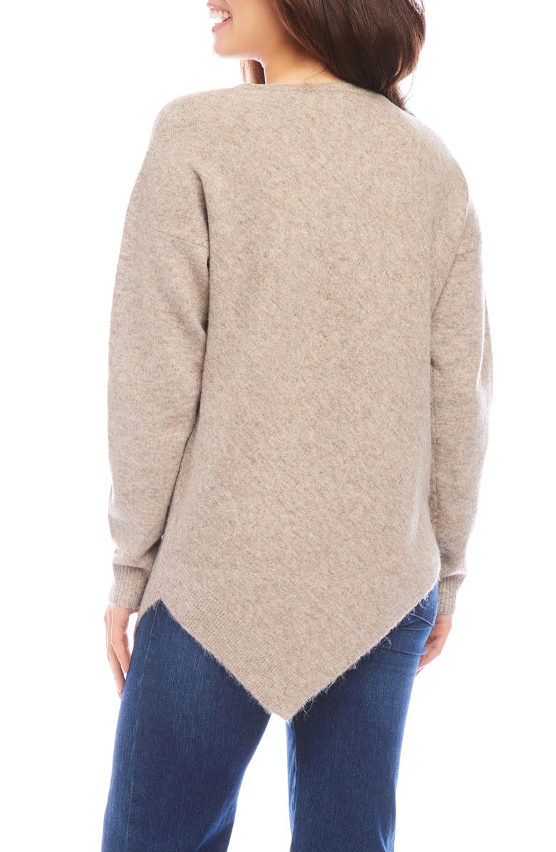 Karen Kane Asymmetric Hem Sweater, Alternate, color, 