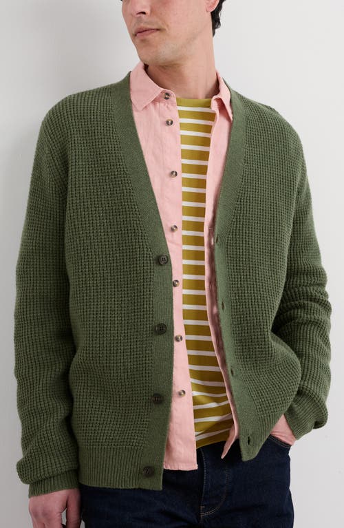 Seasalt Cornwall Scotts Quary Lambswool Blend Cardigan In Green