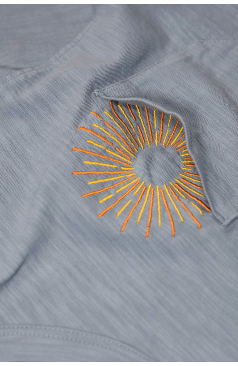 Baja Llama Sun Dreams - Slub Pima Pocket Tee, Alternate, color, Blue