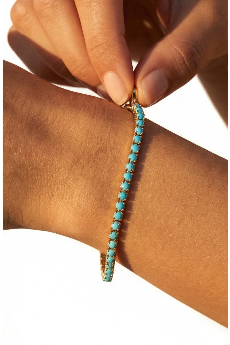 Turquoise Tennis Bracelet, Alternate, color, Turquoise/Aqua