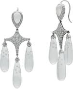 Fred Leighton Moonstone & Diamond Constellation Chandelier Earrings