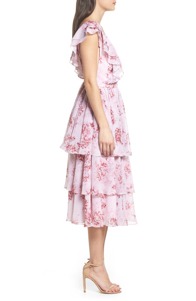 Fame and Partners Edy Floral Georgette Dress, Alternate, color, 