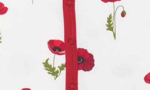 Kyte Baby Cloud Poppies Snap Romper In Multi