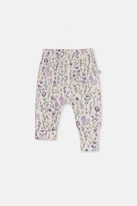 Organic Cotton Foldover Waist Heart Evolutive Pants