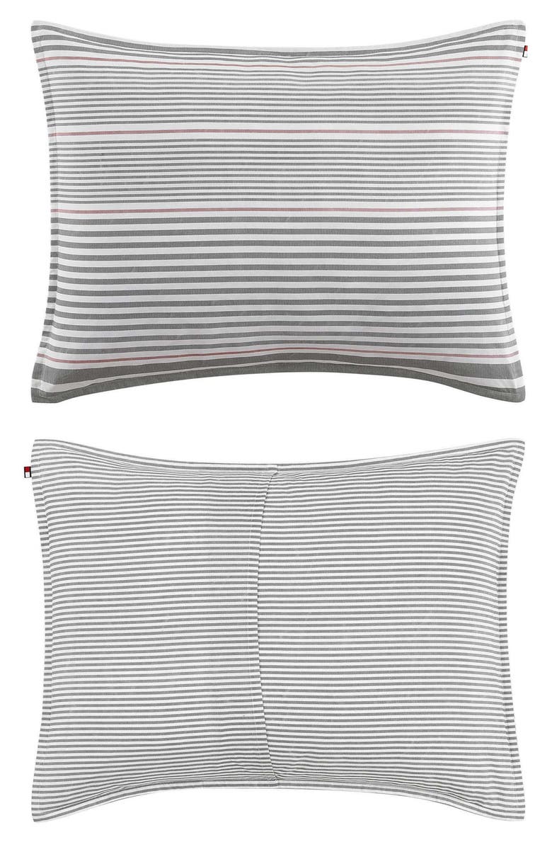 Tommy Hilfiger Danbury Stripe Cotton Percale Comforter & Shams Set, Alternate, color, Dark Blue