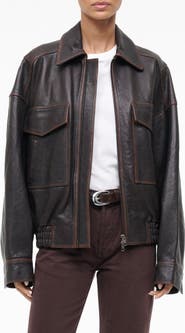 STAUD Eugene Leather Jacket