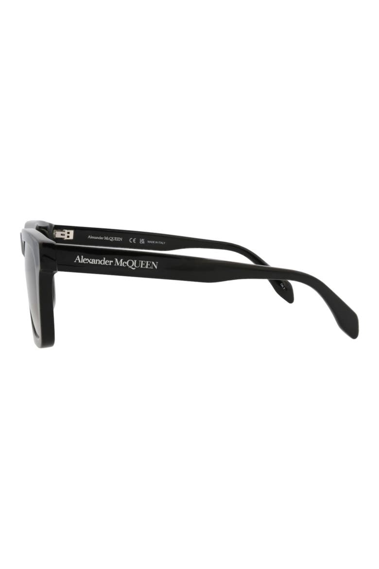 54mm Square Sunglasses, Alternate, color, BLACK BLACK GREY