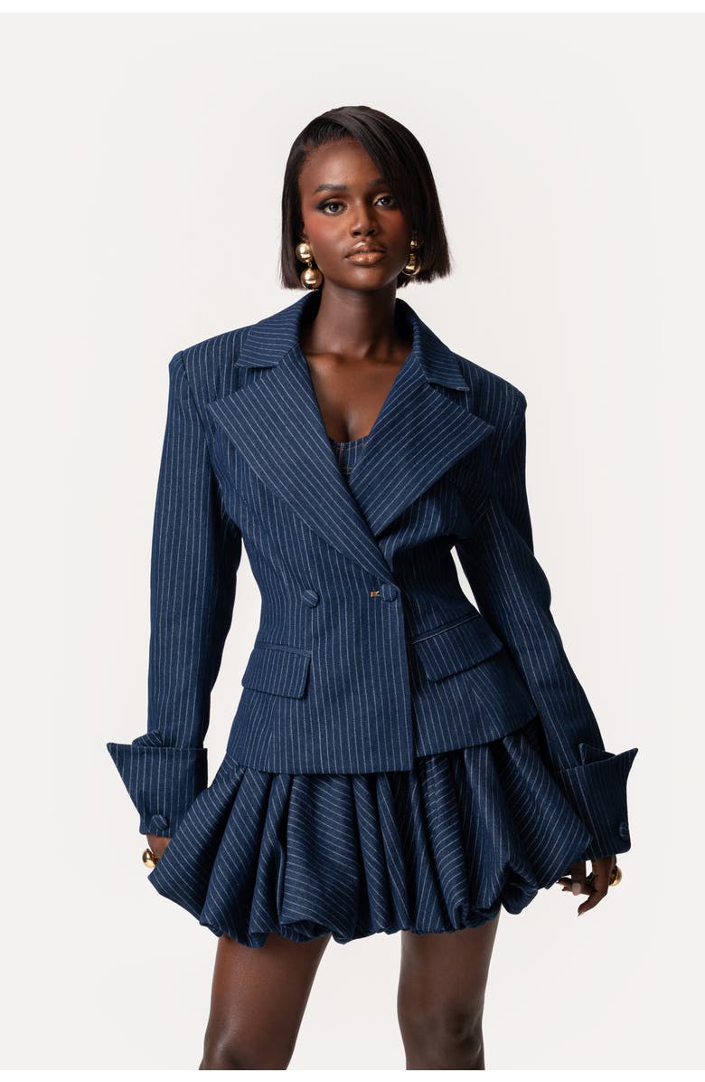 OFUURE Rumi Bubble Mini Skirt, Alternate, color, Denim