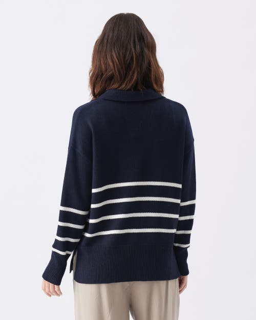 Ripe Maternity Lori Nursing Knit Sweater In Blue