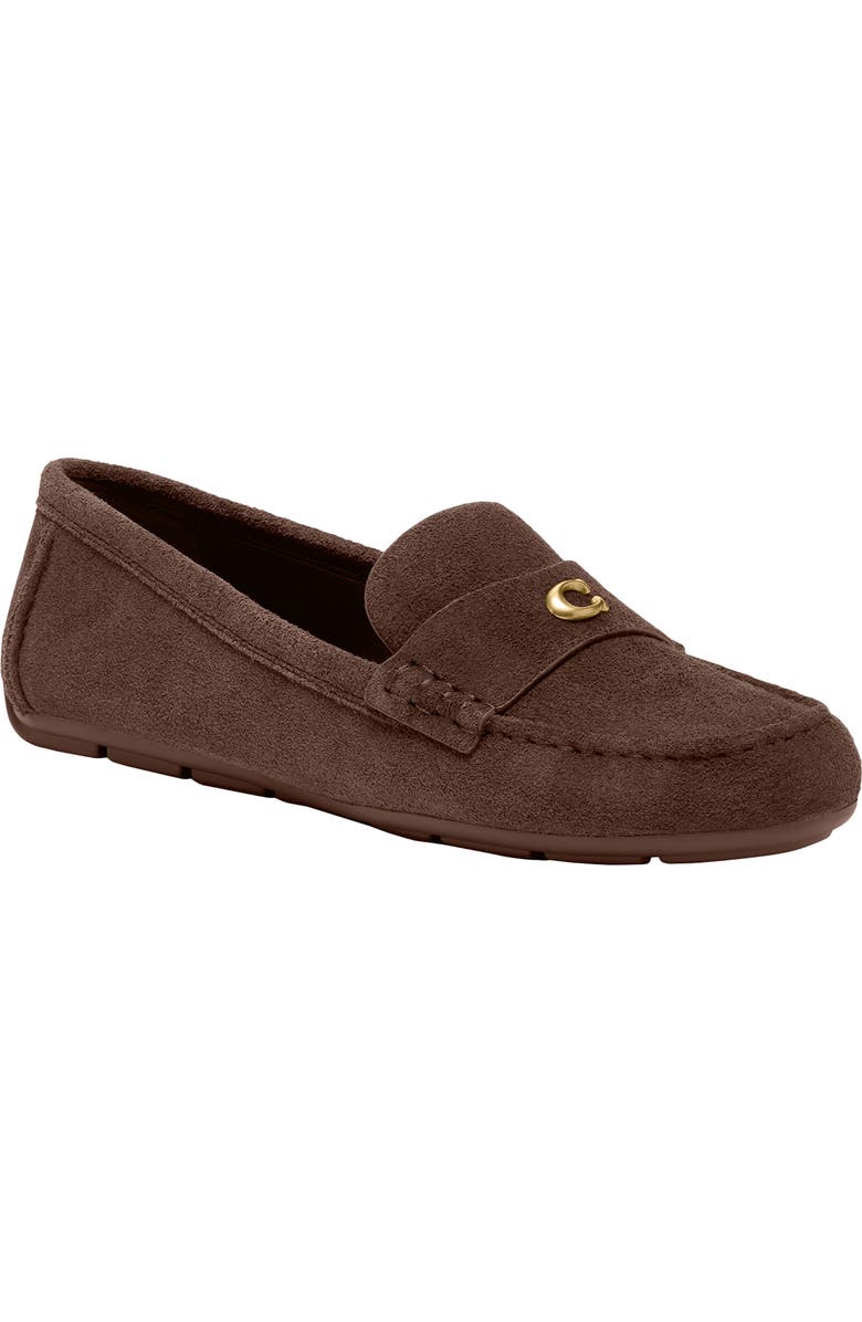 COACH Sculpted C Driving Loafer, Main, color, Maple