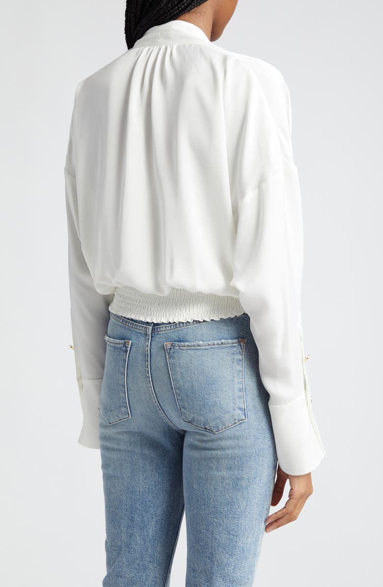 Ramy Brook Kimber Pleated Shoulder Crop Blouse, Alternate, color,