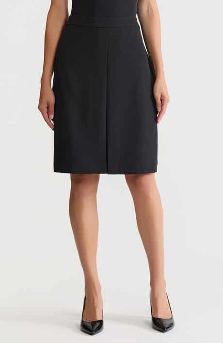 KASPER Pleat Front Pencil Skirt