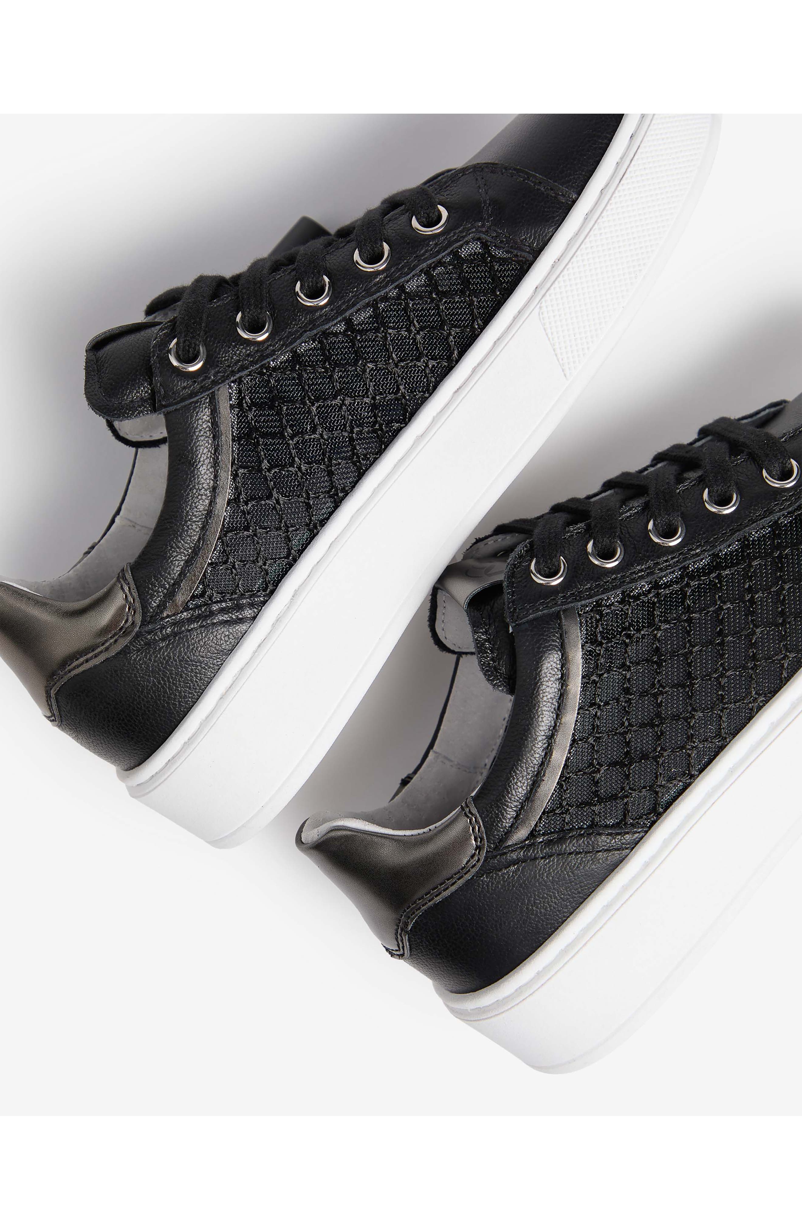 NeroGiardini Mesh Low Top Sneaker, Alternate, color, Black