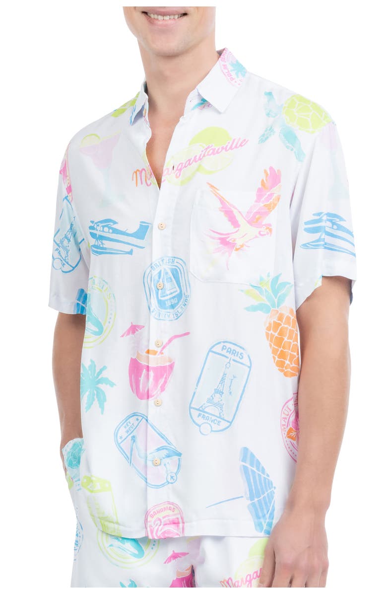 Kenny Flowers Margaritaville by Kenny Flowers - The Changes in Latitude - Short Sleeve Shirt, Alternate, color, 