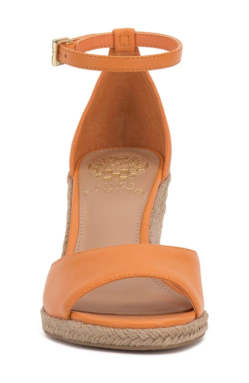 Vince Camuto Felyn Espadrille Wedge Sandal In Mandarino Deluxe