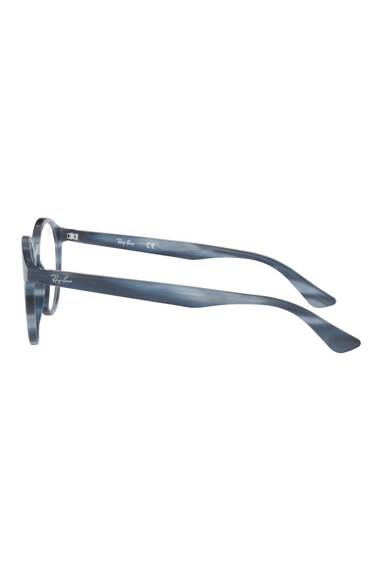 49mm Round Optical Glasses, Alternate, color, BLUE HORN
