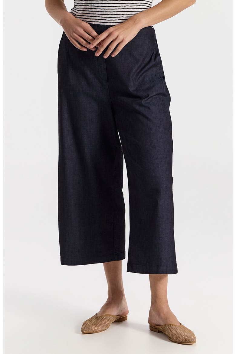Elior High Waist A-line Trousers, Alternate, color, Deep Navy