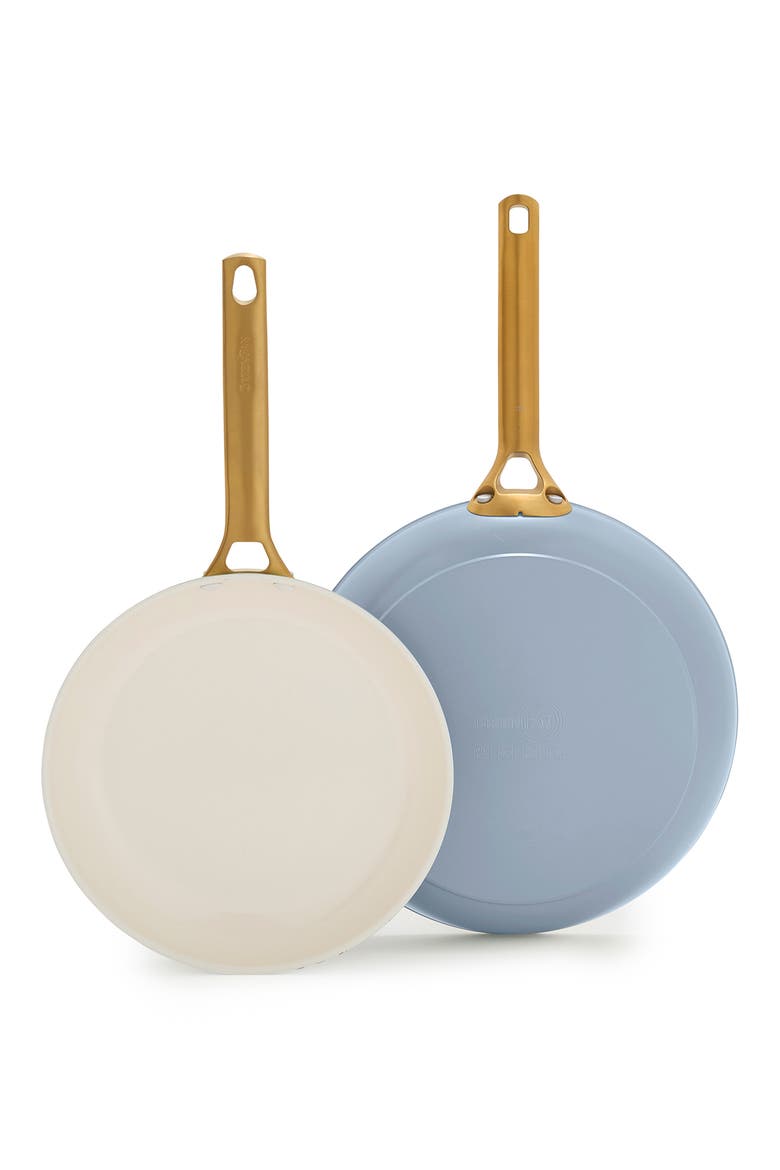 Reserve Set of 2 Ceramic Nonstick Frying Pans, Main, color, SELVEDGE BLUE