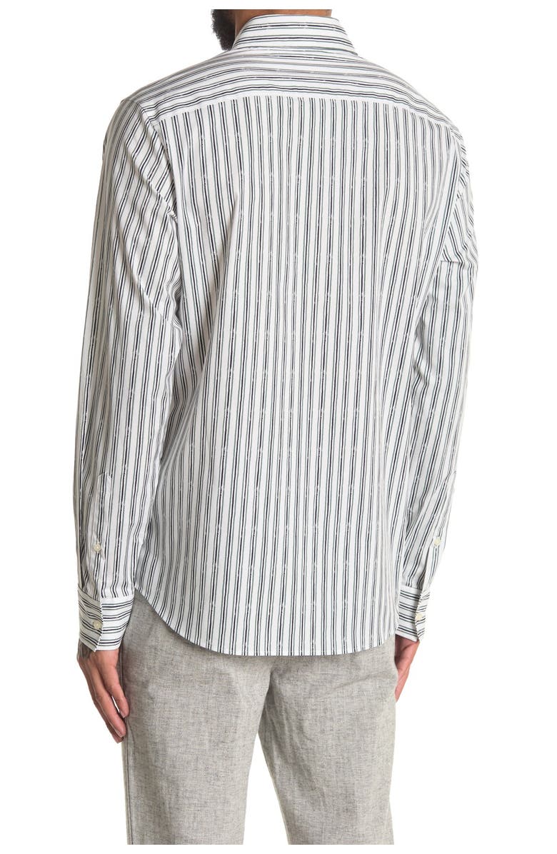 Michael Kors Broken Stripe Slim Fit Sport Shirt, Alternate, color, 