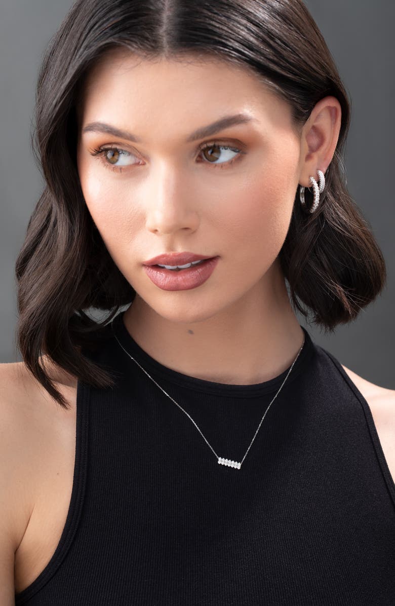 Bony Levy Audrey Diamond Hoop Earrings, Alternate, color, 18K White Gold