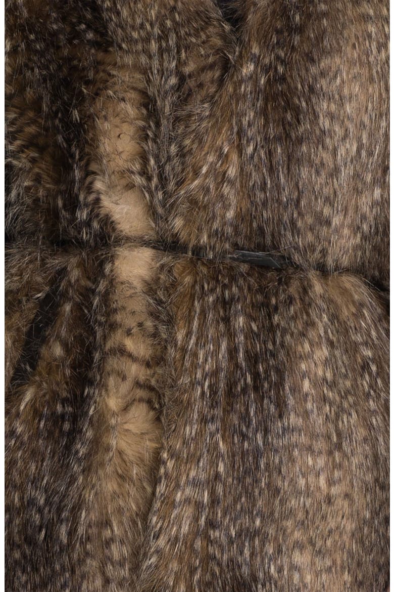 Faux Fur Vest, Alternate, color, MULTI RACCOON
