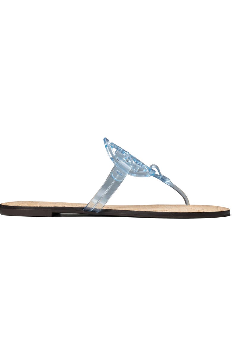 Tory Burch Miller Jelly Thong Sandal, Alternate, color, Pale Blue