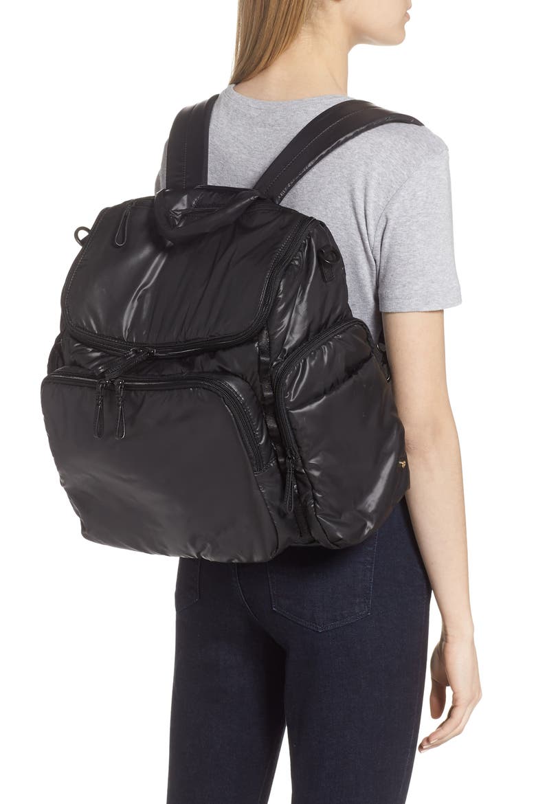 Diaper Backpack, Alternate, color, BLACK