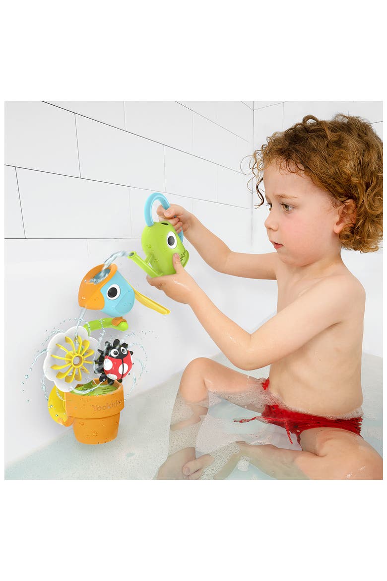 Pour & Spin Tipping Bird Bath Toy, Alternate, color, MULTI