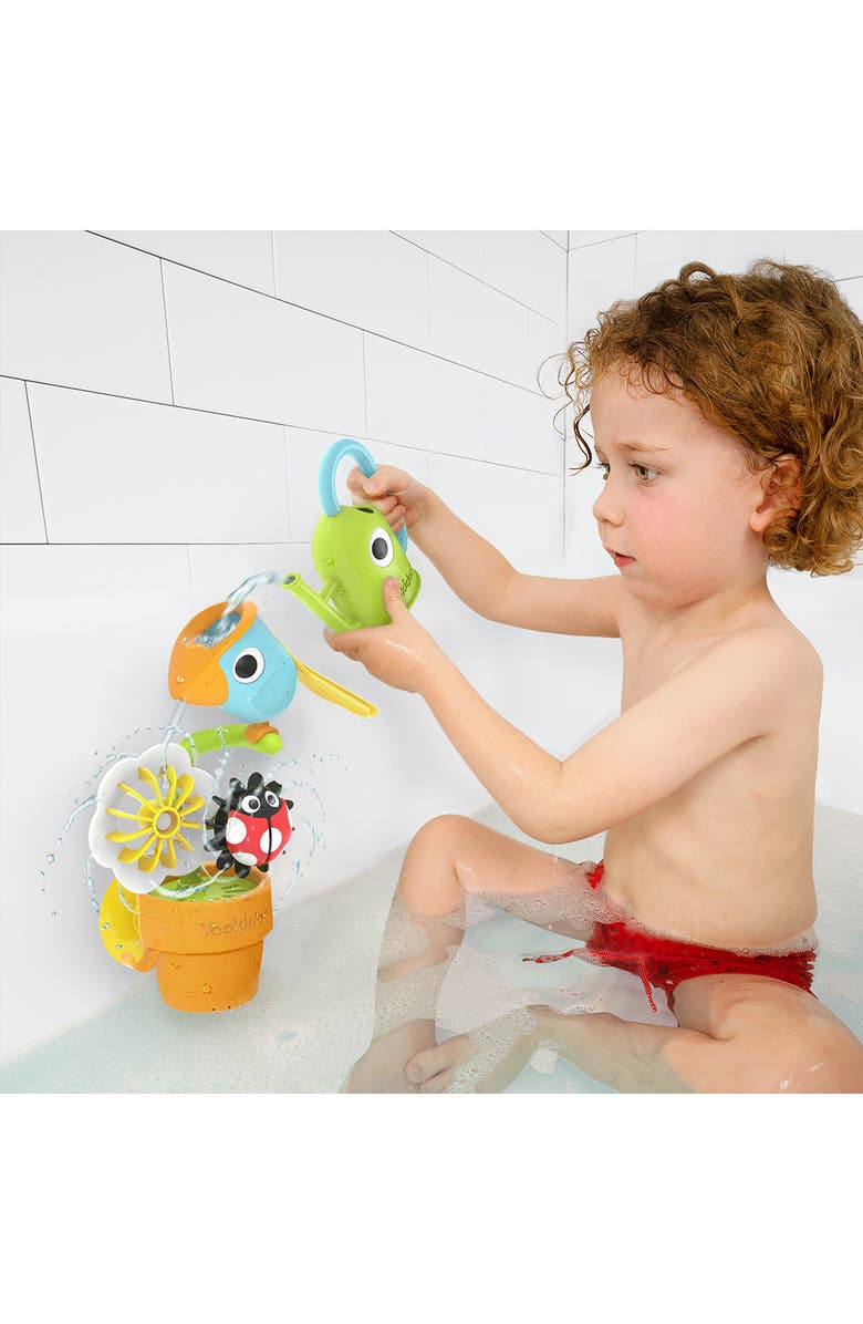 Yookidoo Pour & Spin Tipping Bird Bath Toy, Alternate, color, Multi